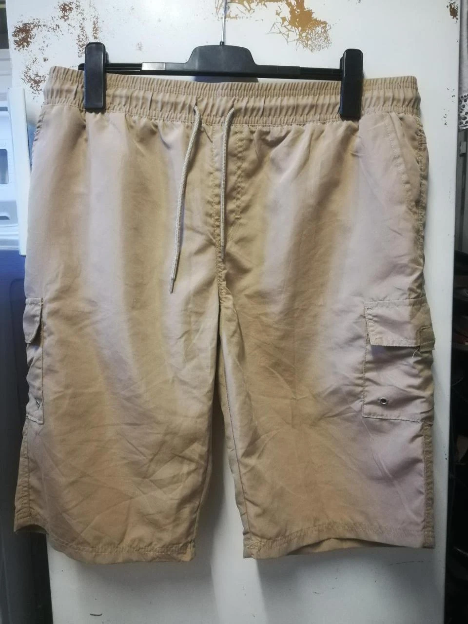 Bermudas (largo 60 cm) elástico Ecru/Sable etiqueta T.XL – photo 10